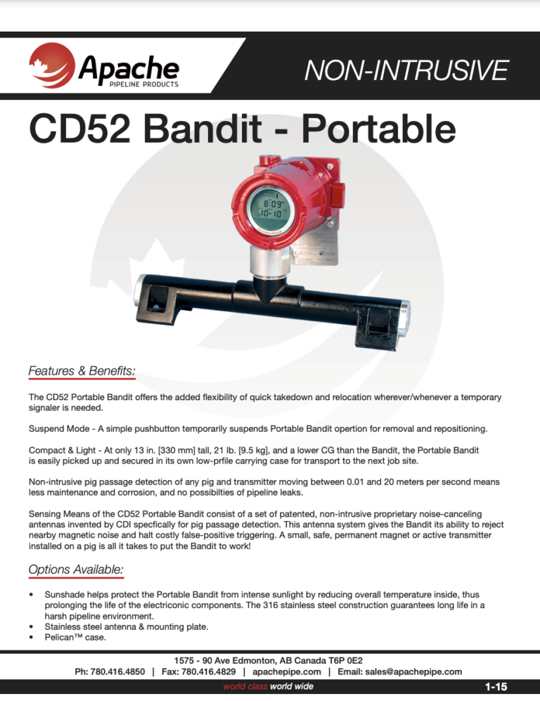 cd52 bandit portable signaller product info